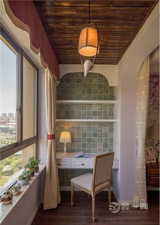 阳台改书房装修效果图